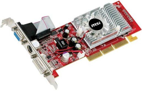 Grafische kaart nVidia GeForce 6200 512MB DDR2 AGP 8x DVI VGA S-VIDEO NV44 Board MSI
